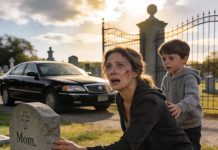 My son died when he was only six years old. My husband didn’t shed a single tear. “Don’t cling to a dead child anymore,” he said coldly. Even so, I visited my son’s grave every day. One afternoon, in the quiet cemetery, I heard a small voice behind me: “Mother…” I trembled and turned around. Standing there was… my son—the child who should have died.