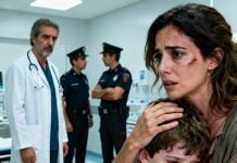 Mi hijo de seis años pasó la noche en casa de mi madre. A la mañana siguiente, se agarró la cabeza y lloró: “Mamá… me duele mucho… por favor, sálvame…”. En pánico, lo llevé de urgencia al hospital. Después del examen, el médico me miró con seriedad y dijo: “Tiene que llamar a la policía inmediatamente”. Cuando regresamos a casa de mi madre con la policía, la casa estaba vacía. No había nadie.