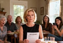 On my 38th birthday, my parents handed me papers officially cutting me off from the family. My sister recorded my reaction so everyone could laugh. I simply said, “Watch the news in two days.” Two days later, they called me in tears, saying, “It was just a joke!” I replied, “Too late.”