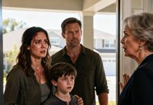 My mother-in-law posted a photo of me and my nine-year-old child with the caption, “Some people SHOULD NOT BE ALLOWED TO HAVE CHILDREN.” Her entire family piled on—mocking us, trading insults, liking every cruel comment. My husband didn’t join in. He posted ONE DIFFERENT THING. The group chat went completely silent…