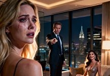 On Christmas night, my husband—the CEO—issued an ultimatum: “Apologize to my new girlfriend, or lose your salary and any chance of promotion.” I said only one word: “Fine.” The next morning, my luggage was packed, and my transfer to London had already been finalized. My father-in-law turned pale. “Please tell me you haven’t sent those documents yet.” My husband’s smile vanished instantly. “What documents?”