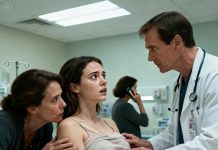 “He broke my ribs,” I whispered in the emergency room. My mother leaned in close and murmured coldly, ‘Stay quiet. He still has a future ahead of him.’ I thought I was about to be abandoned all over again. Then the doctor examined the bruises, met my eyes, and said softly, ‘You’re safe now.’ She turned away, picked up the phone… and in that moment, I knew everything was about to change.