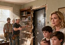 One year after my husband passed away, I hired a team to renovate his old office. Just as I arrived at the church, the contractor called and said, “Ma’am, you need to come see what we’ve just discovered. And please—don’t come alone. Bring your two sons with you.” I asked why, but he refused to explain. When we arrived, my heart nearly stopped…