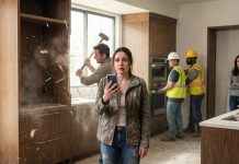 I came home early from work and found my stepfather smashing up my $90,000 kitchen with a sledgehammer, while my sister’s crew dismantled all my custom-designed cabinets. When I tried to stop them, he punched me right in my living room. But what I did next cost them everything…
