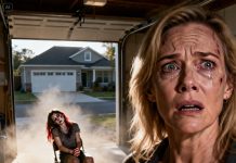 My daughter had been silent for an entire week—no phone calls, no replies to my messages. A mother’s instinct wouldn’t let me wait any longer, so I drove straight to her house. My son-in-law opened the door, smiling calmly. “She went on a trip.” I almost believed him. Until, from behind the locked garage, I heard a familiar, muffled groan. My heart tightened. I rushed toward the metal door. What I saw inside shattered a mother’s heart…