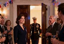 “She dropped out of officer school,” my dad announced at the party. Laughter erupted. I stayed still—until the doors opened. The general walked in, locked eyes with me, and snapped to attention. The laughter died. “Excuse me,” he said. My dad stammered. I smiled—because the truth had just marched in, straight and undeniable.