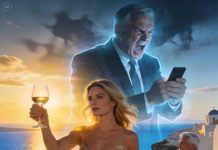 While I was finally enjoying my first approved break in four years on a quiet santorini terrace, my father-in-law—the ceo—called and snarled, “do you think you deserve this? Taking vacations while others carry your weight?” “if laziness were a job title, you’d finally be qualified—don’t bother coming back.” I laughed, hung up, and clinked glasses with the stranger beside me—the ceo of our biggest rival. When I returned home, chaos followed…