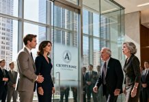 My billionaire dad disowned me at my wedding for marrying a “poor” man. “No inheritance. No trust fund!” he announced in front of everyone. I swallowed my tears, but my husband just smiled and squeezed my hand. “We don’t need them.” Six months later, my parents showed up at my workplace… and froze when they saw the name on the glass door. My mother whispered, “That can’t be—” And I simply said, “Now you know where he really works.”