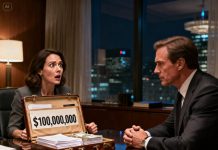 I was ready to divorce my cheating husband when a stranger showed up—the other woman’s husband. He placed a briefcase in front of me and said calmly, “Don’t divorce him yet.” I froze when I saw the number: one hundred million dollars. “Just wait three more months,” he added. I met his eyes and understood—this wasn’t a request. It was a trap, and my husband was already walking straight into it.