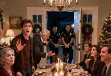 My grandfather slammed the table at Christmas dinner and pointed at a stranger. “He stole our multi-million-dollar company!” The room erupted. I hadn’t even processed it when the man leaned in and whispered, “You’re the real owner.” My mom went pale. My dad forced a laugh. “Don’t make a scene…” But by the time dessert was served, the door swung open—cold handcuffs clicking shut. And that’s when I learned… they’d forged my signature to sell a future I didn’t even know I owned.