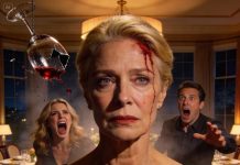 During a family dinner, my daughter-in-law hurled a wine glass straight at my head because I refused to let her parents take control of my house. My son yelled, “Mom, you’re being unreasonable!” She screamed back, “You’ve got three empty bedrooms!” I simply smiled, picked up my purse, and walked out. Blood streamed down my face, yet I stayed calm. I sent a single text message: “Everything went exactly as planned.” …