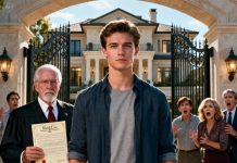 “After my billionaire grandfather died, the lawyer announced I was the sole heir to his $8.5 billion fortune. My family demanded I hand it over. I said no. That night, they kicked me out. The next morning, they came to evict me from my grandfather’s mansion. My aunt sneered, ‘You don’t belong here.’ Then the man standing beside me stepped forward—and every face froze. That’s when they realized they had made a fatal mistake.”