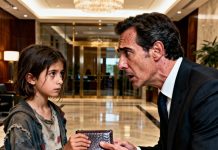 Una pobre niña sin hogar devuelve la importante billetera perdida de un multimillonario sin pedir nada a cambio. Su reacción deja a todos sin palabras…