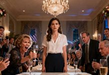 At my dad’s retirement party, my stepmom raised her glass and sneered, “Time to sell the company, right? She doesn’t know anything anyway.” My dad looked away in shame. The room erupted in laughter. I took a breath and stepped forward. “Actually…” She arched a brow. “Oh, are you going to make a scene?” I pulled out the ownership papers and laid them on the table. “The new owner… is me.” My stepmom started screaming—because she realized she’d just signed her own downfall.