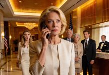 During a family vacation, my daughter-in-law shouted at the receptionist, “Don’t talk to that old woman—she’s just a cleaner!” Her family burst out laughing, and even my son laughed along. I stayed silent, lowered my head just as they expected. None of them knew—the hotel belonged to me. And when I made one short phone call right there at the front desk, every smile on their faces disappeared completely.