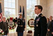 At the memorial, my dad scoffed when he saw the badge on my chest. “You? A soldier? Stop pretending.” I swallowed it and said, “I’m here to bury my brother.” He snapped, “A hero? He was just a useless dead man.” The room went silent when the commanding officer stepped forward and saluted me. “Welcome home, Ghost Walker.” My father froze. I stared him down, my voice steel. “You just insulted the dead… and the one still standing.” But the real shock hadn’t even begun yet.