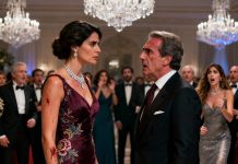 En la gala exclusiva para multimillonarios, pillé a mi marido con el brazo alrededor de la cintura de la hija de un magnate. Cuando le pregunté: “¿Qué haces?”, me empujó al suelo y me salpicó el vestido con su bebida. “¡Me estás avergonzando! Vete a casa, mi nivel está aquí”. El magnate rió entre dientes. “Tu mujer parece una empleada doméstica”. Me levanté, sacudí el vino como si fuera polvo y saqué el teléfono. “Cancela el contrato”. La sala se quedó en silencio al instante. En un instante, la “sirvienta” de la que se burlaban estaba a punto de acabar con todo su imperio multimillonario