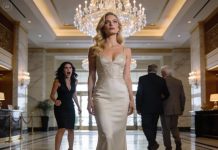 The glass slipped from my hand and shattered against the marble floor as the receptionist said softly, “Ma’am, I’m very sorry… there is no reservation under your name.” Behind me, the sharp click of my sister’s heels rang out in triumph. “I only made reservations for real family,” she declared, while my parents turned their backs on me. I took a deep breath, lifted my head, and said one sentence—one that officially set justice in motion.