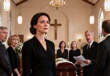 I walked into my ex’s funeral and felt every eye turn. Someone whispered, “Why is she here?”—like I didn’t exist. I kept my head high. Then the lawyer cleared his throat and said my name. The room froze. My daughters stared at me, pale. I didn’t smile when the laughter died. I only thought, He finally told the truth. And what came next would change who they called family forever.