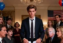 “You’re not my biological child,” my father laughed, raising his glass. The room roared. I didn’t. I stood up, my hands steady. “Then this gift isn’t yours either,” I said, tearing the paper in half. The laughter died instantly. Someone gasped. As he scrambled to read what I’d destroyed, I realized something terrifying— he finally understood who had the real power now.