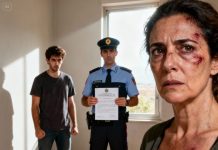 Mi hijo me golpeó hasta que no pude soportarlo más, y luego dijo: «Con unos cuantos golpes basta para que obedezcas». A la mañana siguiente, vio la mesa puesta y sonrió, pensando que me había vencido. No sabía que la comida no era para él. Quería control; yo lo que quería era libertad. Cuando sonó el timbre, su sonrisa se desvaneció. Allí no había un invitado, sino un policía con una orden de alejamiento. «Tienes una hora para irte», dijo el agente. Mi hijo me miró con odio ardiente. «Esto no ha terminado», susurró