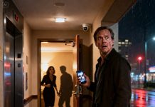 I thought my daughter’s wedding was finally over—until I checked the security footage and saw my “missing” wife slipping out the back… with a man I’d never met. When I confronted her, she snapped, “Don’t follow me, you’ll ruin everything!” But I trailed them anyway—straight into a hotel room where I heard her say, “He can’t know the baby isn’t his.” I froze. Then the door opened… and someone inside whispered my name.