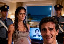 Justo cuando el helicóptero despegaba de la costa, mi esposo susurró de repente: «Adiós, cariño… y gracias por el seguro». Un fuerte empujón me hizo caer de la embarcación, a mi esposa embarazada, al mar. Creyó haber borrado todo rastro. Pero al regresar al hotel, la habitación oscura se iluminó de repente con una grabación familiar: «¿De verdad crees que no guardé una copia de tu plano?». En ese instante, su sonrisa triunfal se desvaneció cuando entré con la policía detrás de mí..