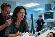 I went home to surprise my little sister—then I found her in a coma at the ICU, tubes everywhere, heart barely steady. “She’s been unconscious for days,” the doctor said. When I broke down, my dad grabbed my collar and hissed, “Stop pretending. You did this.” The room froze. My mom didn’t defend me—she just slid a folder into my hands. Inside was evidence… and a name I never expected. Then the monitor beeped wildly—she was waking up… but staring at me.