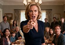 My son-in-law slapped my daughter — Right in front of everyone — At thanksgiving dinner. The entire room went dead silent. I stood up, pointed straight at him, and said: “Everyone here deserves to know the truth.” His smug smile vanished — and from that moment on, everything changed. Forever.