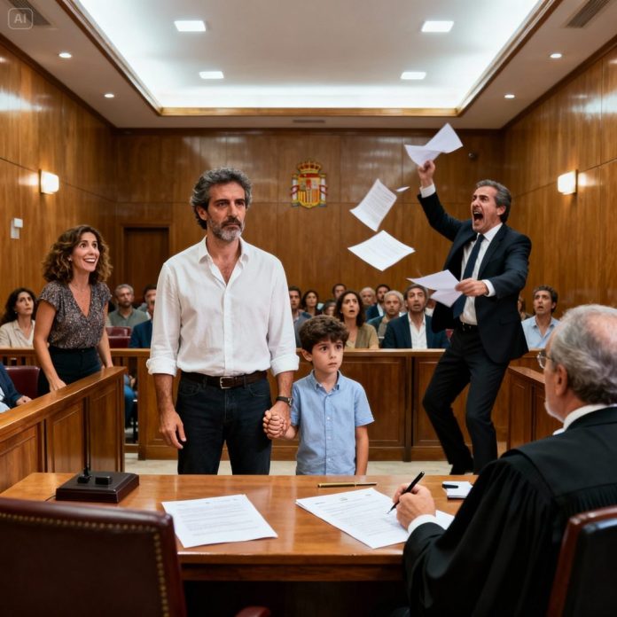 dreamina-2026-01-05-3822-A highly realistic courtroom scene in Sp...