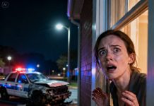 I laughed when my neighbor slipped me the note: “Don’t park in your spot tonight.” “A prank?” I muttered. At 1 a.m., I looked outside—and my blood ran cold. “Oh my God…” I whispered, my hands shaking. In that moment, I realized he hadn’t warned me for fun—he’d saved my life. And the truth of what almost happened… still keeps me awake.