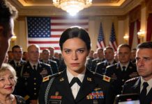 On my 31st birthday, my mother-in-law smiled and slid divorce papers across the table—right in front of my entire unit at the Army Ball. My husband recorded it, laughing. “Go on,” she whispered, “sign them.” So I did. Calmly. Then I stood, took the microphone, and said one sentence that drained the color from her face. She thought she’d won. She had no idea what she’d just started.