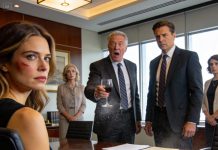 During the reading of the will, my father pointed straight at me. “Sign the penthouse over to your sibling. Right now.” I shook my head. The slap echoed through the dead-silent room. The lawyer stood up and slowly asked my father, “Do you know who actually owns the fourteen-million-dollar mansion you’re living in?” The wine glass in my father’s hand froze midair.