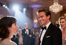 She laughed while handing me plain clothes and whispered, “Trust me, you won’t stand out.” I believed her—until the ballroom lights hit and the host asked, “Who will you choose?” The hottest man in the room walked straight past her and stopped in front of me. My best friend gasped, eyes wild. “Her?” she snapped. He smiled and said, “Obviously.” And that was the moment I realized she never wanted me to shine… just disappear.