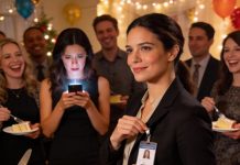 “Get a more respectable job,” my sister sneered during the party. The room suddenly fell silent. I nodded, smiled, and quietly removed my executive ID badge from my jacket. Just as everyone began cutting the cake, her phone vibrated—an email from HR. Her face slowly turned pale. Because in that exact moment, she realized the one who had just been fired… wasn’t me.