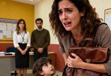 La Escuela Llamó. “Su Hija No Ha Sido Recogida. Han Pasado 3 Horas”. Dije: “No Tengo Hija. Tengo 28 Años Y Estoy Soltera”. Ellos Dijeron: “Venga Ahora O Llamaremos A La Policía Por Negligencia Infantil”. Confundida, Conduje Hasta Allí. Entré En La Oficina. La Niña Pequeña…