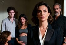 Llegué A Casa Y Encontré A Toda Mi Familia Mirando A Mi Esposo Y A Mi Hermana Embarazada En Un Silencio Incómodo. Mi Padre Se Levantó Con El Rostro Serio Y Dijo: “Hija, Siéntate, Tenemos Que Hablar”. Sonreí Y Respondí… Algo Que Los Dejó A Todos En Shock.