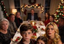 At Christmas, my mother-in-law looked at my 6-year-old and said, “Children from mommy’s cheating don’t get to call me grandma,” right after rejecting the gift my daughter had proudly made for her. Then my son stood up and said this. The whole room went dead silent…