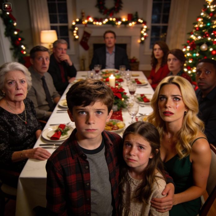 dreamina-2026-01-22-1667-A dramatic Christmas dinner scene unfold...