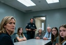 My sister “borrowed” my fifteen-year-old’s brand-new car—then wrapped it around a tree and called the police to blame the kid. “She was driving,” my mother said smoothly. My father nodded like it was fact. My daughter’s voice cracked. “Mom, I wasn’t even there.” I stayed quiet. I did this. Three days later, they went pale when the officer walked back in and said, “We reviewed the footage… and it doesn’t match your story.”