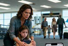 I found my eight-year-old sitting on the airport floor, hugging her backpack like a life raft. My phone buzzed. Mom’s message read: “The family voted. She should stay behind.” Up the jet bridge, my parents boarded first class with my sister’s family—laughing like it was nothing. I didn’t scream. I didn’t beg. I just knelt and said, “Baby, we’re going home.” Seven days later, their perfect lives started collapsing… one by one.