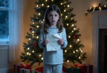 On Christmas Eve, my nine-year-old woke up and found a note on the table: “We needed a break from you. Don’t call.” The rest of the family had gone to a beach resort—without her. She looked up at me and whispered, “Did I do something wrong?” I didn’t cry. I didn’t panic. I did one thing instead. Four days later, they found it on the kitchen table—and started screaming.