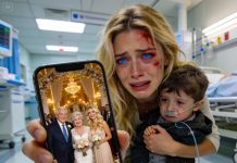 “We can’t spend $85,000 dollars just for a risky surgery,” my mother said coldly. i knelt in the hospital, holding my son as he struggled to breathe. a few months later, they proudly showed off photos of my sister’s $230,000 wedding, smiling happily. years passed. they stood at my door. my father said, “we’re family.” i looked straight at him. “family doesn’t abandon each other.” then i closed the door.