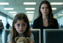 I still hear the airport announcement echoing when I read the message: “We all voted she should stay.” I looked at my eight-year-old clutching her teddy bear and whispered, “It’s okay, sweetheart. Mommy’s here.” I didn’t scream. I didn’t beg. I smiled—and made one quiet decision. Seven days later, when their phones wouldn’t stop ringing, they finally realized what abandoning a child really costs.
