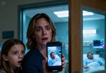 After the car crash, my husband was in a coma. I went to see him with our daughter. She leaned close, holding my hand, and whispered, “Mom… Dad isn’t unconscious. He’s faking it.” I shook my head. “No way.” She pushed her phone into my palm. One glance at the screen stopped my breath. I took her hand and walked out of the hospital—right then, no questions asked.