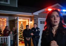 During our family Christmas party, my husband suddenly leaned close to my ear and whispered, “Grab your bag. Let’s go. Don’t ask questions, don’t do anything weird.” I thought he was overreacting… until we got in the car, he locked the door, and his voice trembled: “There’s something really, really wrong in that house.” Ten minutes later, I called the police—and what they found sent my whole family into a panic.