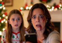 On Christmas morning, my parents handed my eleven-year-old daughter a brand-new iPhone. She squealed with joy—until she froze and whispered, “Mama… what is this?” I took the phone from her, glanced at the screen, and felt my blood run cold. I didn’t raise my voice. I didn’t confront anyone. I acted fast. Two hours later, the consequences started—and no one was celebrating anymore.