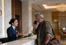 The receptionist barely looked up before sneering at the farmer’s worn-out slippers. “This is a five-star hotel. You don’t belong here,” she said loudly. Guests laughed as security moved in. The man said nothing—just stepped aside and made a quiet phone call. Five minutes later, the hotel manager ran into the lobby, pale and shaking. And suddenly… no one was laughing anymore.