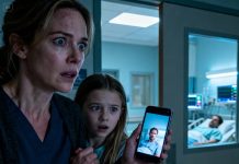 My husband was in a coma after a car accident. I visited him with my daughter. She grabbed my arm and whispered, “mom… dad is awake. He’s faking it.” Confused, I said, “that’s impossible.” She handed me her phone. I saw the screen and froze. I took her hand and left the hospital immediately.