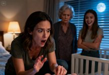 My newborn screamed nonstop. My mom shot me a look full of contempt. “A loser like you doesn’t deserve to be a mother.” My sister chimed in with a laugh, “Seriously—what a tragedy for that baby.” I swallowed the humiliation and reached for the diaper, thinking it was something simple. Then I saw it—something so wrong my vision blurred. In that instant, the fear vanished. I didn’t argue. I didn’t cry. I acted.